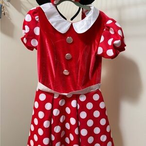 Disney Minnie Mouse Red and White Polka Dot Kids Costume